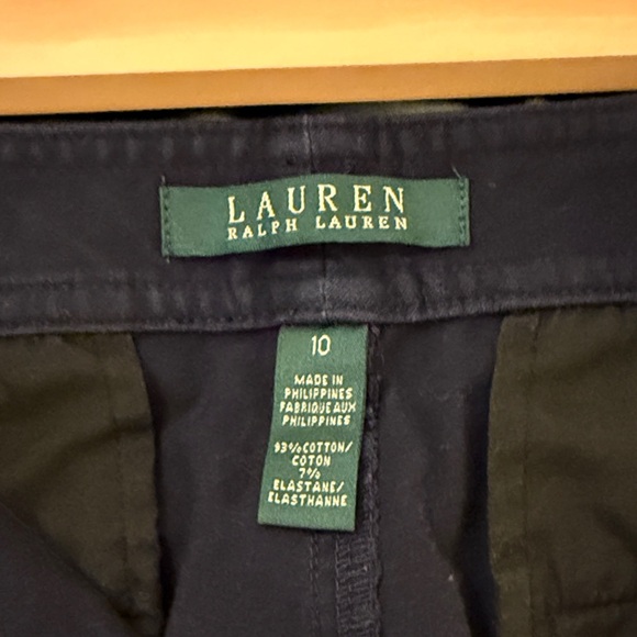 Women's Lauren by Ralph Lauren Navy Capri Pants - Picture 3 of 4